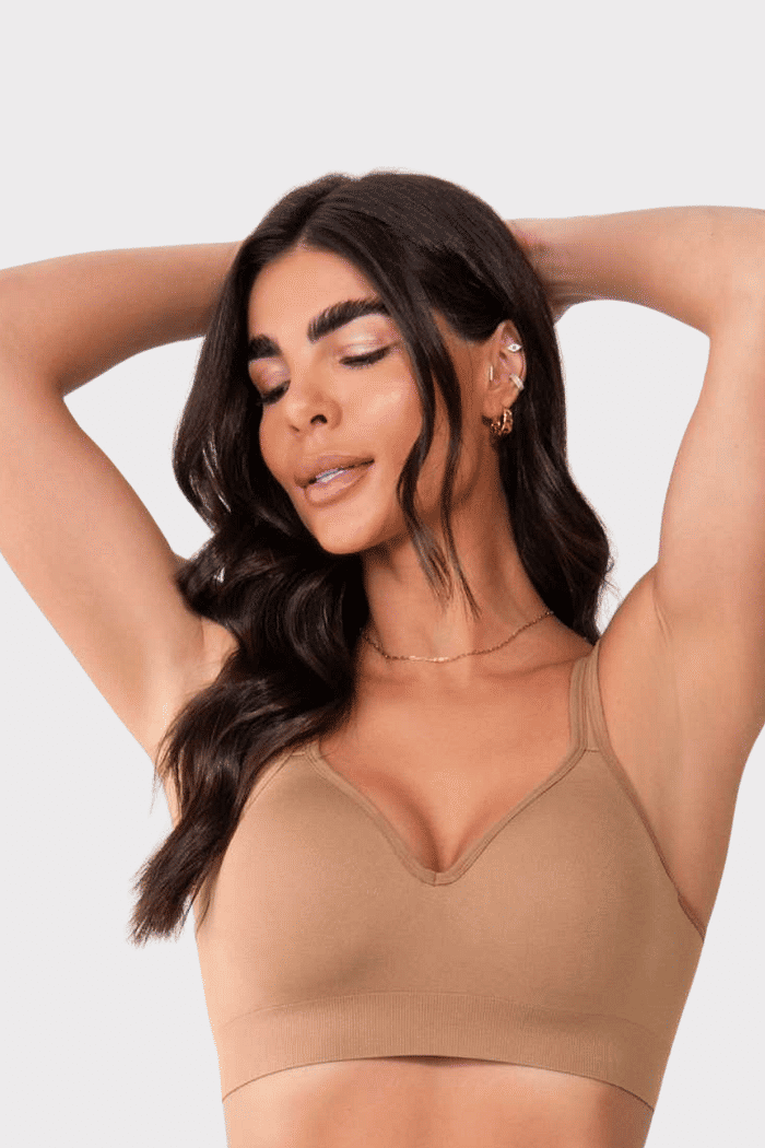 SUTIÃ ZEE RUCCI CONFORT DUPLO ALÇAS LARGA C/ BOJO E SEM COSTURA SILVANA - BEGE