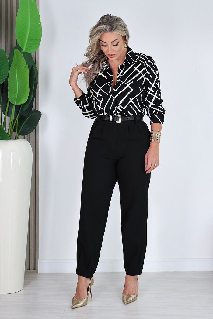 CALÇA ALFAIATARIA LAIANE - PRETO