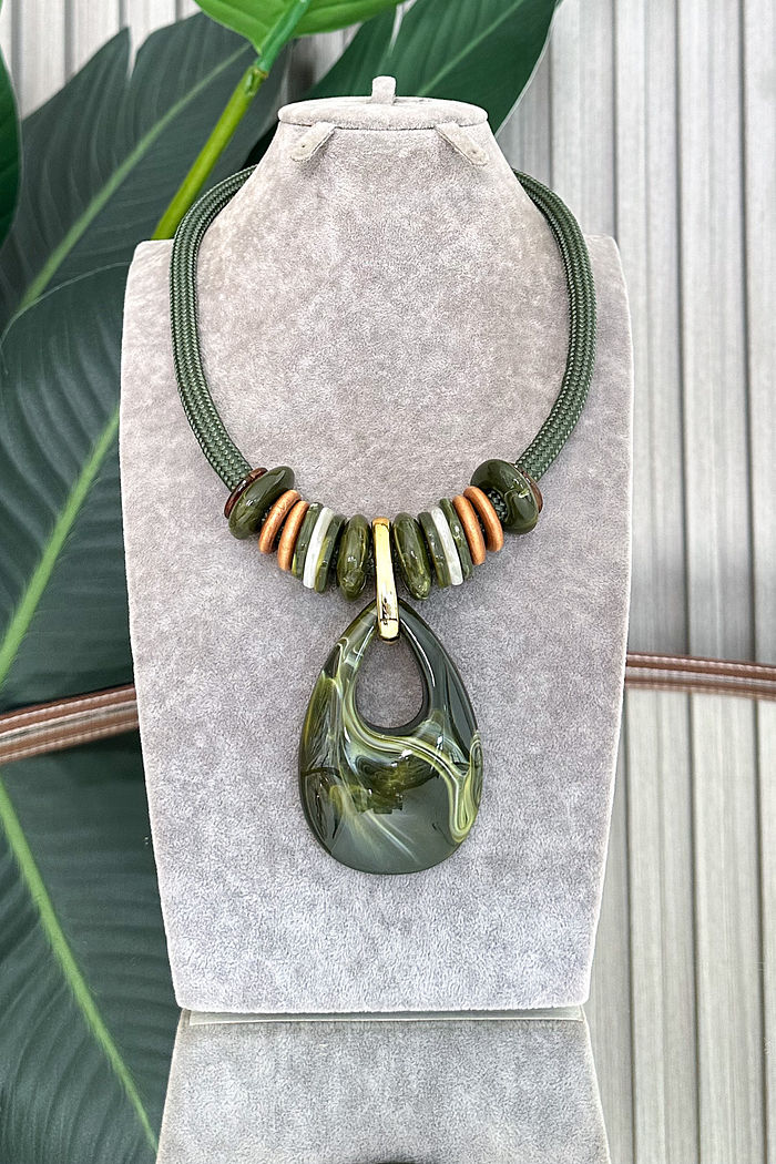 COLAR CORDA NICOLE - VERDE MILITAR