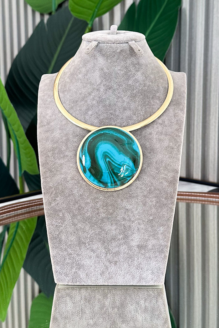 COLAR DOURADO VALÊNCIA - VERDE