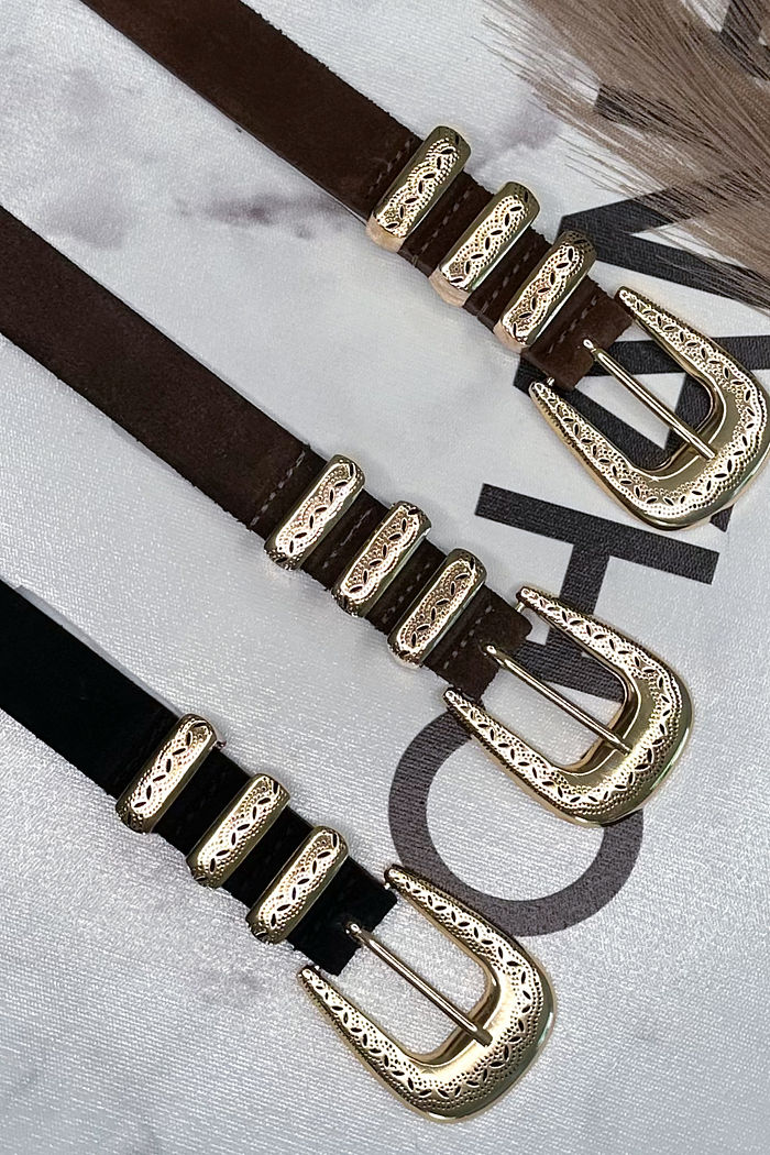 CINTO COURO SUEDE RÉGIA