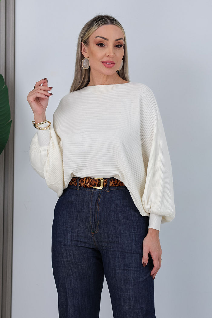 CROPPED ALONGADO TRICOT LIZANDRA - OFF