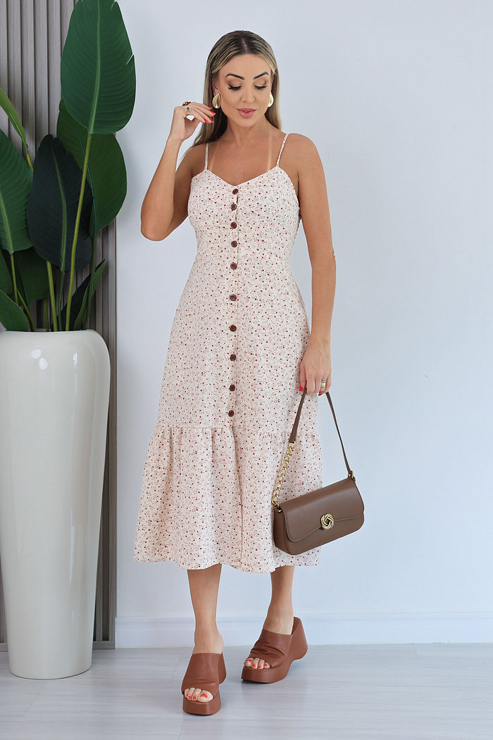 VESTIDO LONGUETE BRUNA - FUNDO OFF