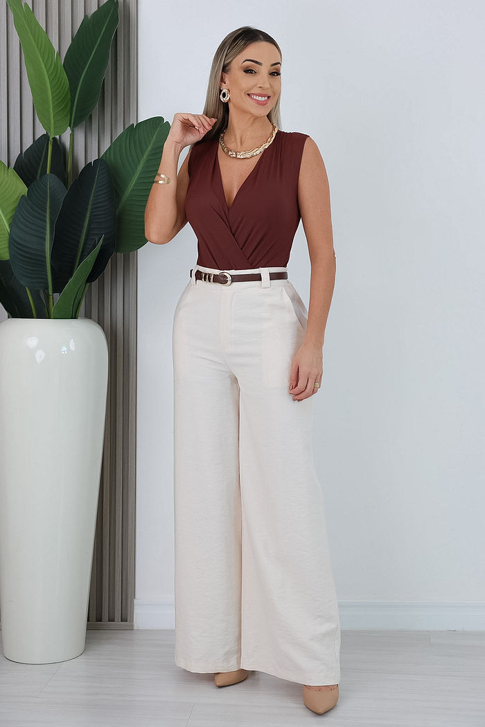 BODY TRANSPASSADO REGATA CIARA - MARROM