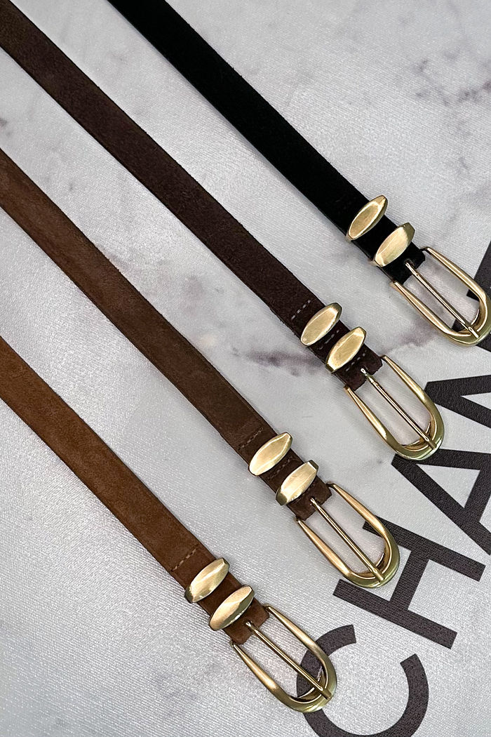 CINTO COURO SUEDE VANESSA