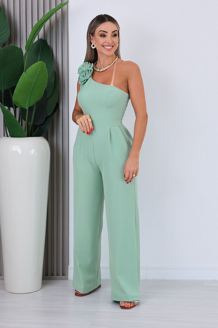 MACACÃO MANGA NULA ÉRICA - MENTA