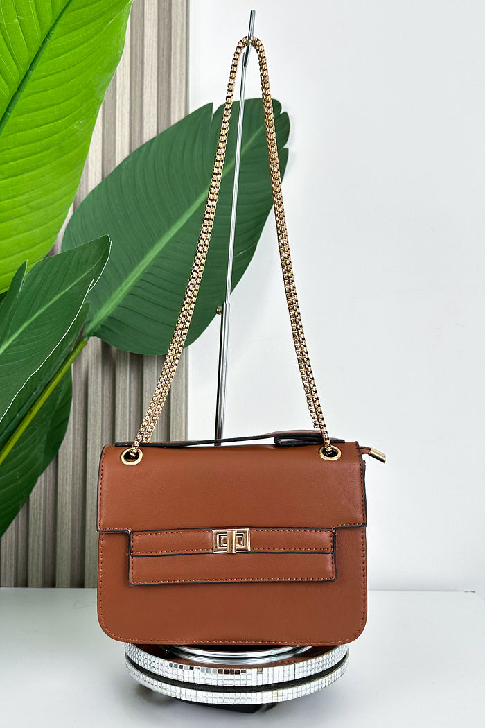 BOLSA COURO ECO OLGA - TELHA