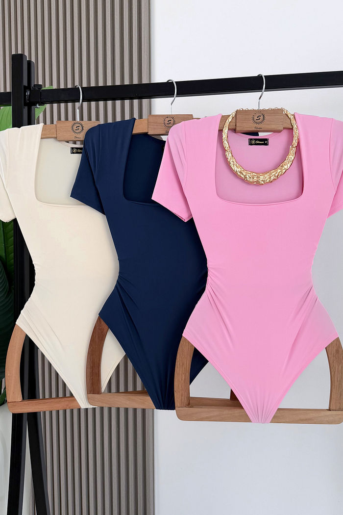 BODY MANGA CURTA ANDREIA - OFF