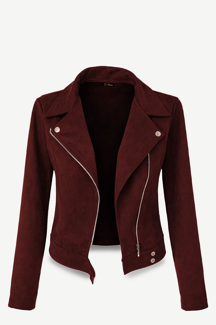 JAQUETA SUEDE SHEILA - MARSALA