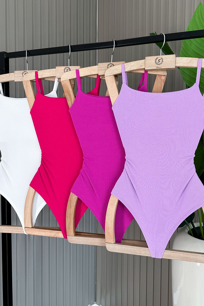 BODY REGATA ALÇA FINA CANELADO LOISE