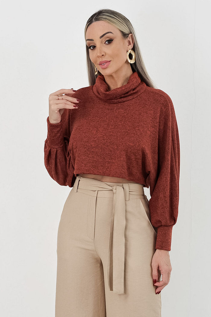 CROPPED ALONGADO MARCELI - TELHA