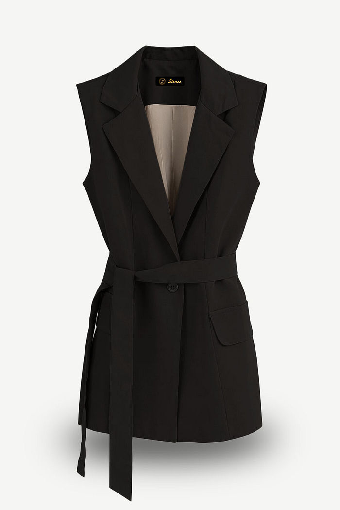 MAXI COLETE ALFAIATARIA VALÉRIA - MARROM CAFÉ