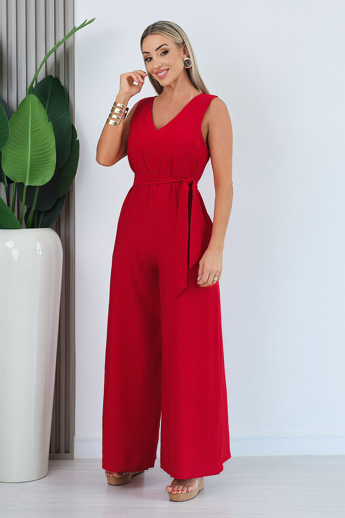 MACACÃO LONGO TAISA - VERMELHO