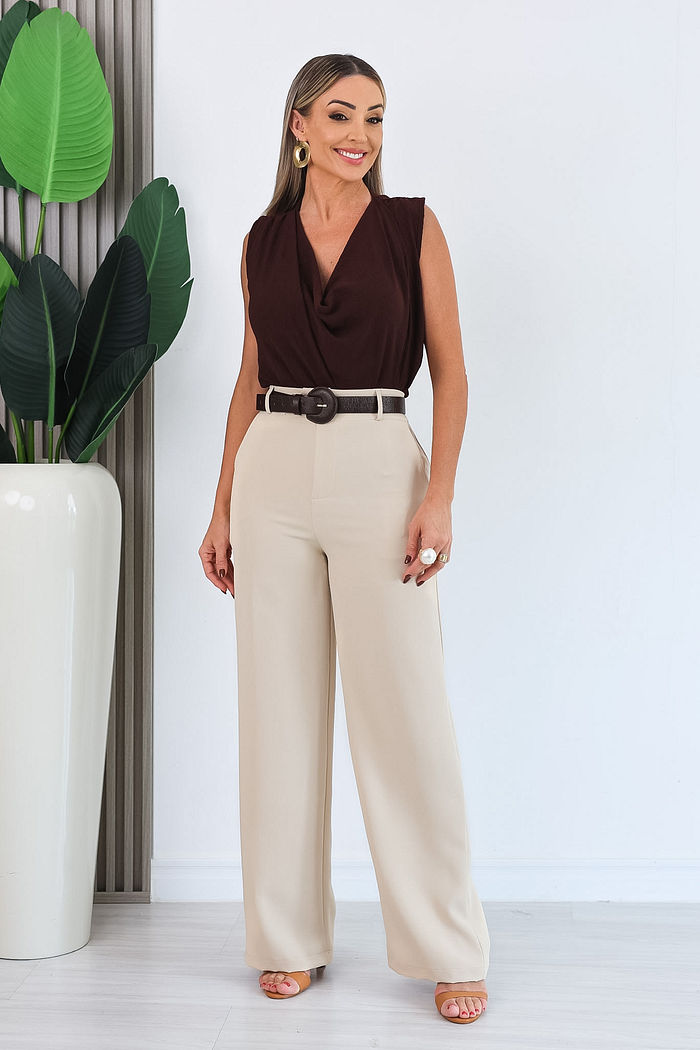 CALÇA ALFAIATARIA PANTALONA ROSALI