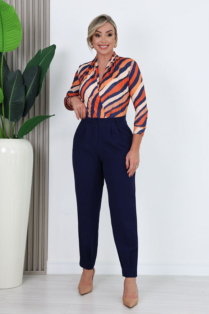 CALÇA ALFAIATARIA LAIANE - AZUL MARINHO