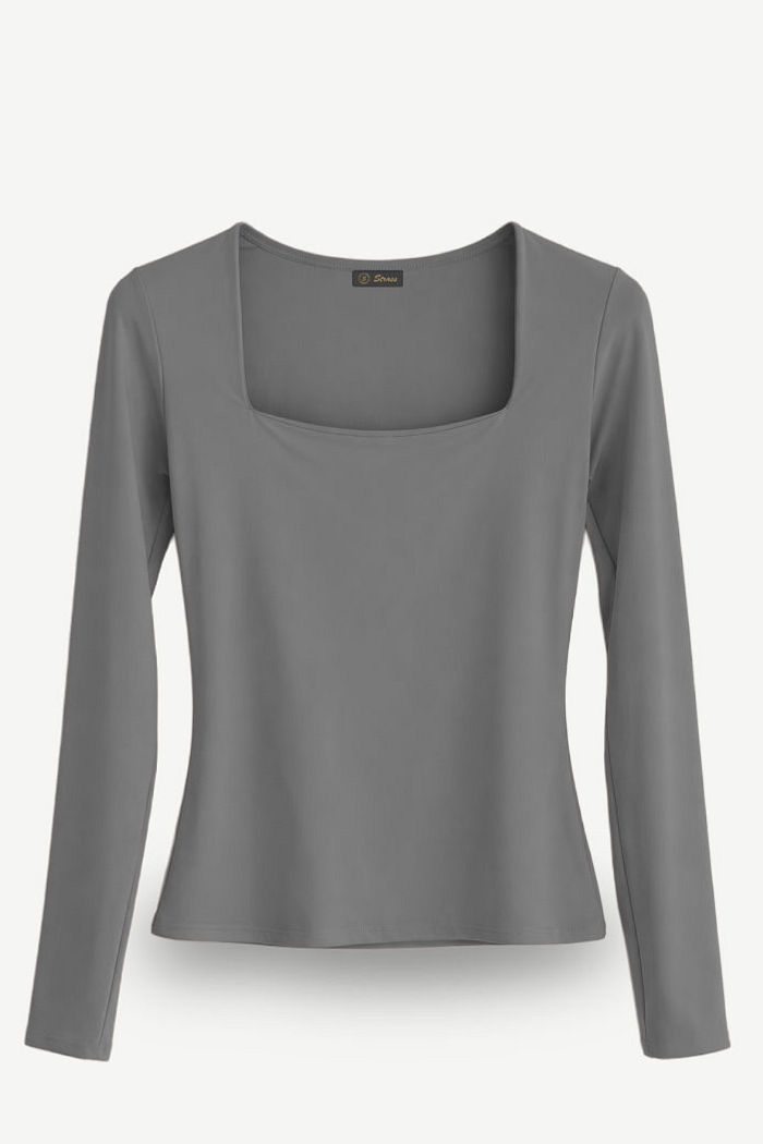BLUSA MANGA LONGA DALIA - CINZA