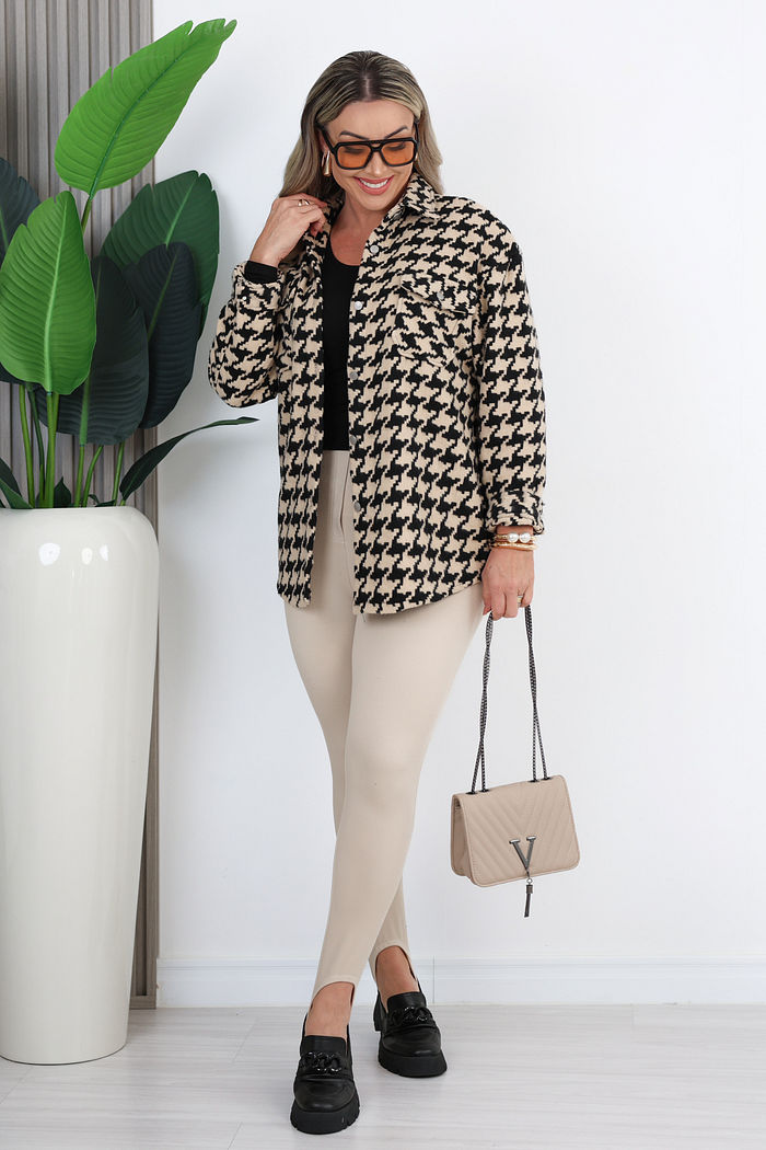 CALÇA LEGGING FUSO GRAZIELA - BEGE CLARO