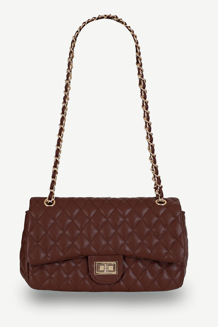 BOLSA COURO ECO MANUELA - MARROM CAFÉ