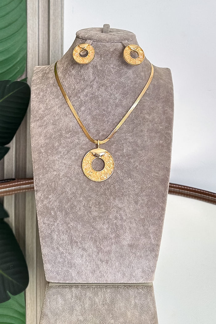 CONJUNTO COLAR E BRINCO RUTE