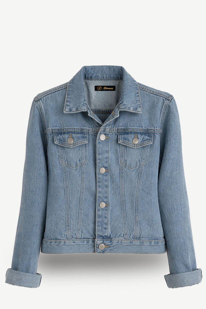 JAQUETA JEANS PATY - JEANS CLARO