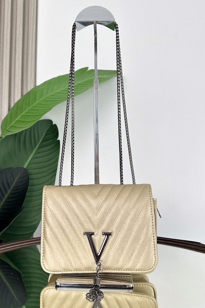 BOLSA COURO ECO GEORGIA - DOURADO