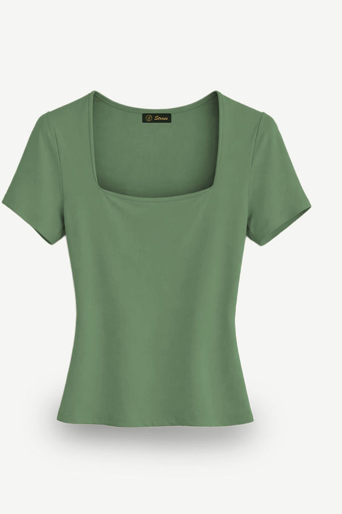 BLUSA MANGA CURTA IVI - VERDE