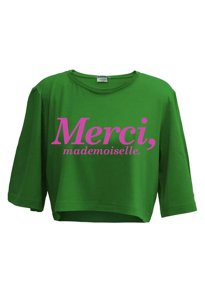 Cropeed Tee Merci Verde