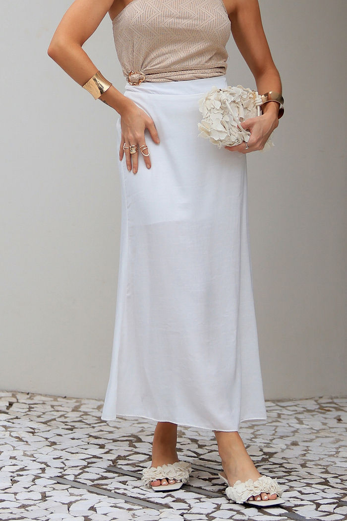 Saia Sereia Acetinada 3 Cores