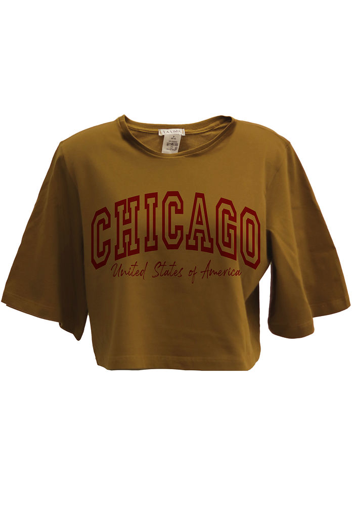 Tshirt Cropped Chicago Mostarda