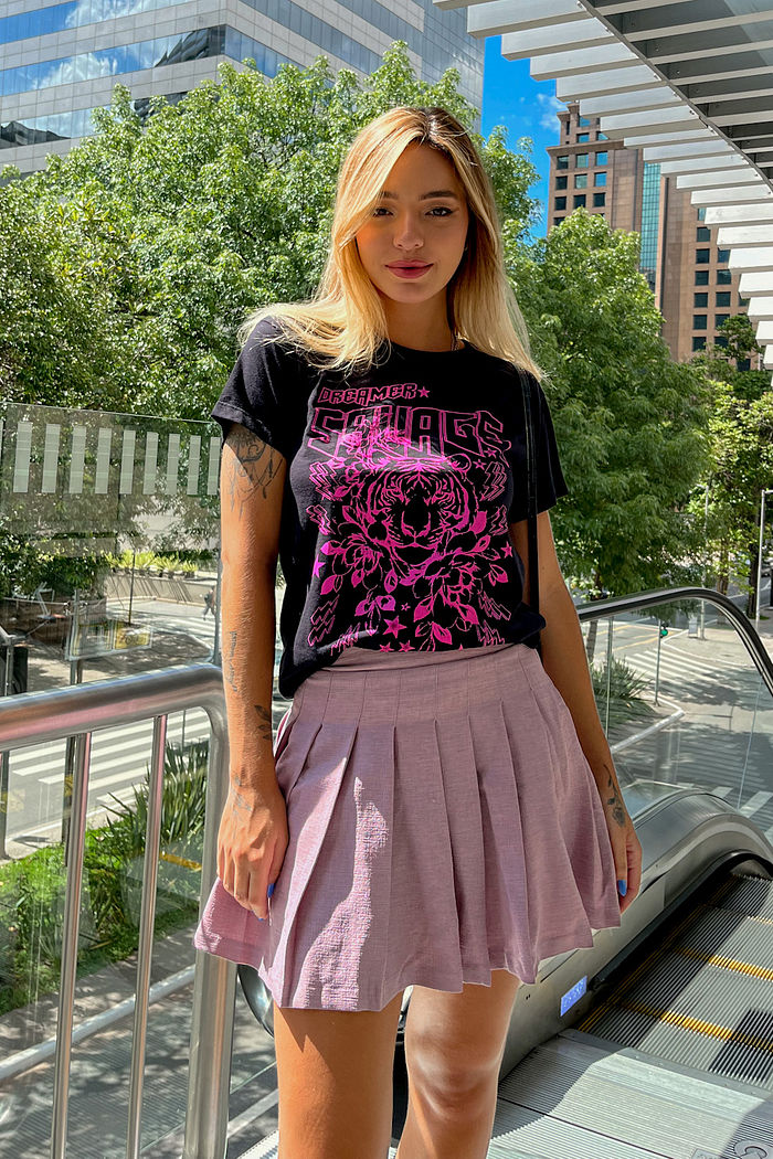Tshirt Savage Neon Preto