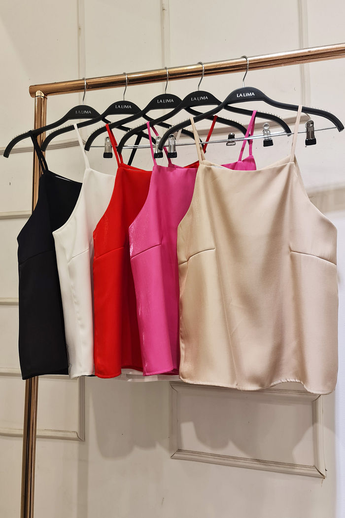 Alcinha Básica Viscose Acetinada 5 Cores