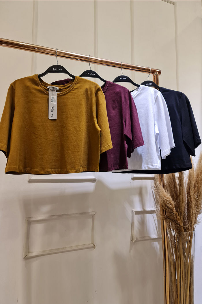 Tshirt Cropped Lisa Algodão Cores