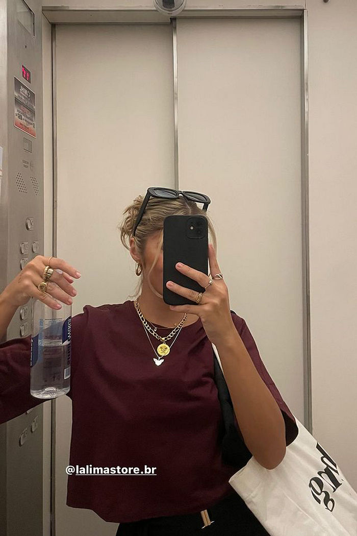 Tshirt Cropped Lisa Algodão Cores