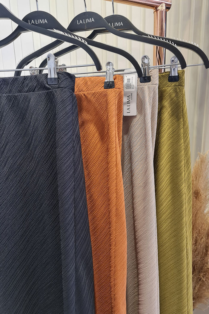 Saia Sereia Crepe Textura 4 Cores