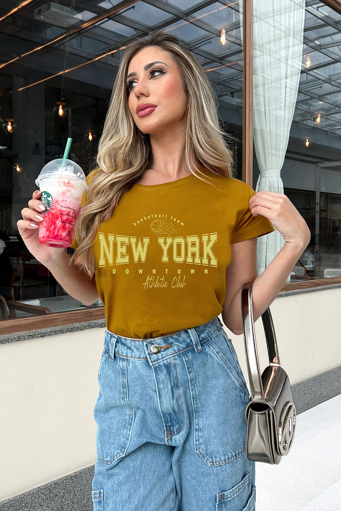 Tshirt Basket New York Mostarda