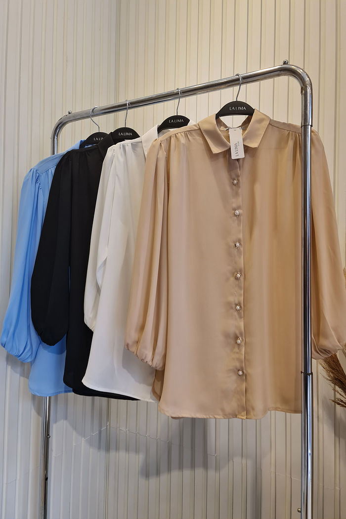 Camisa Bufante Lisa Crepe