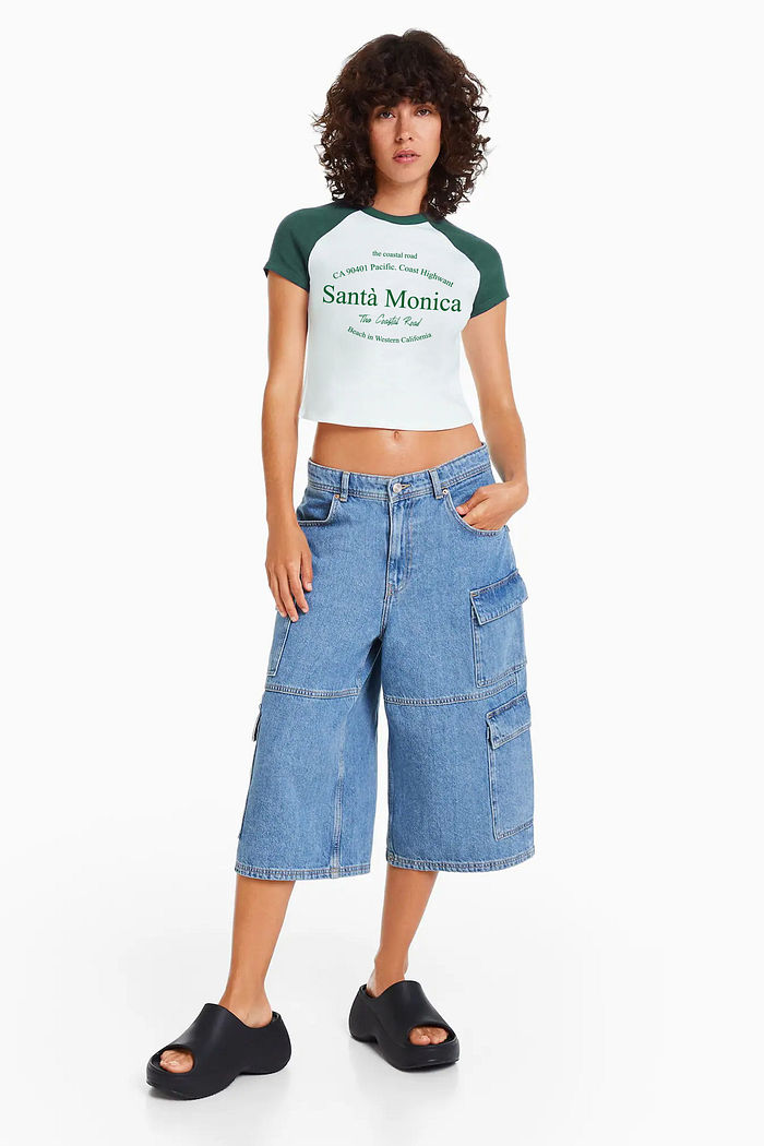 Tshirt Bicolor Santa Monica Verde