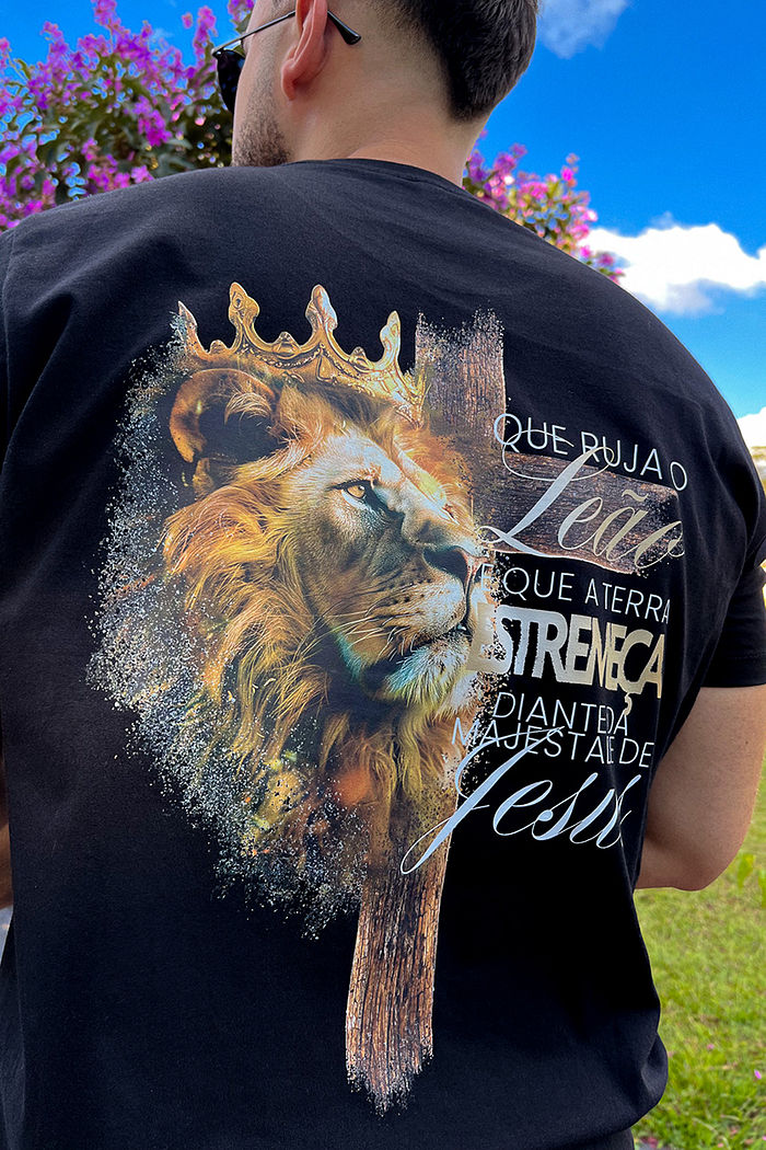 Max Tee Majestade de Jesus DTF - Preto