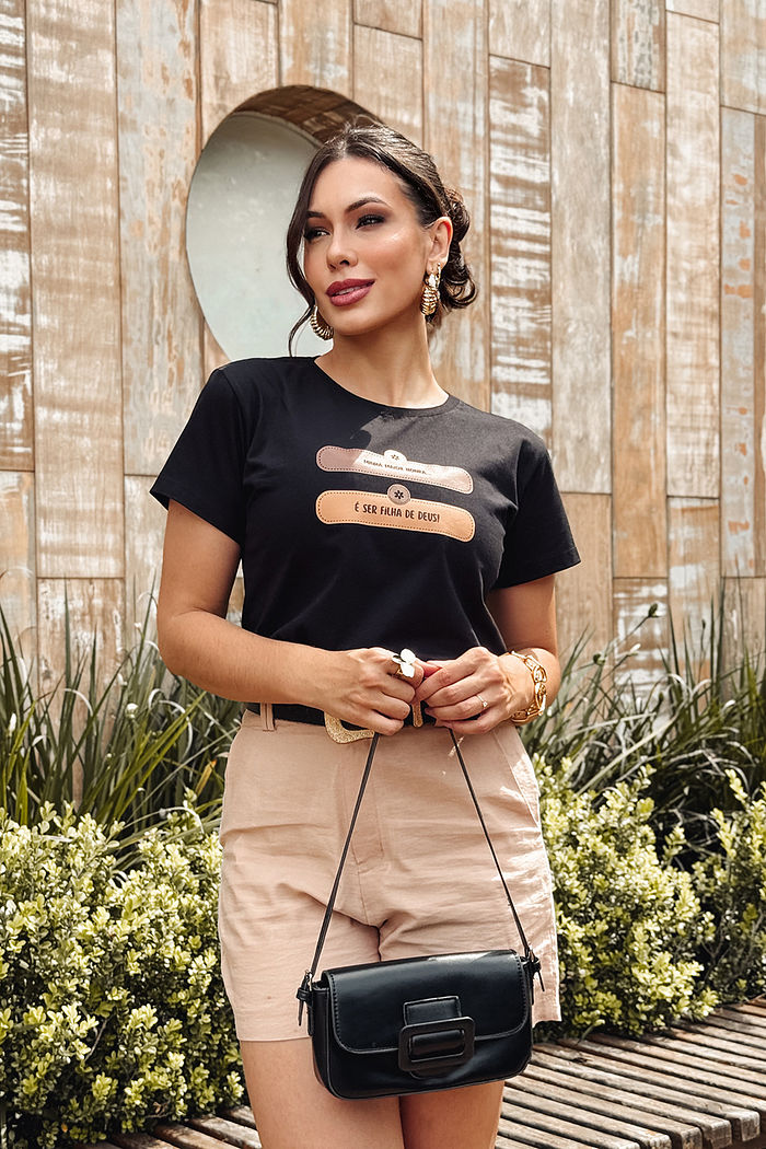 T-Shirt Minha maior honra - Preto
