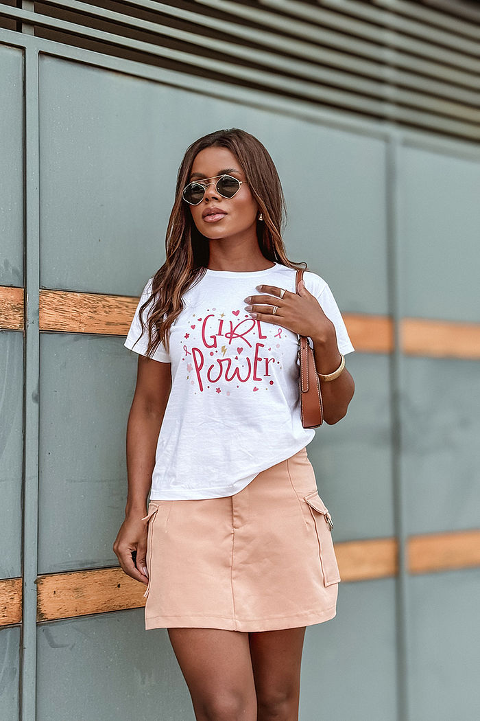 T-Shirt Girl Power DTF - Neve