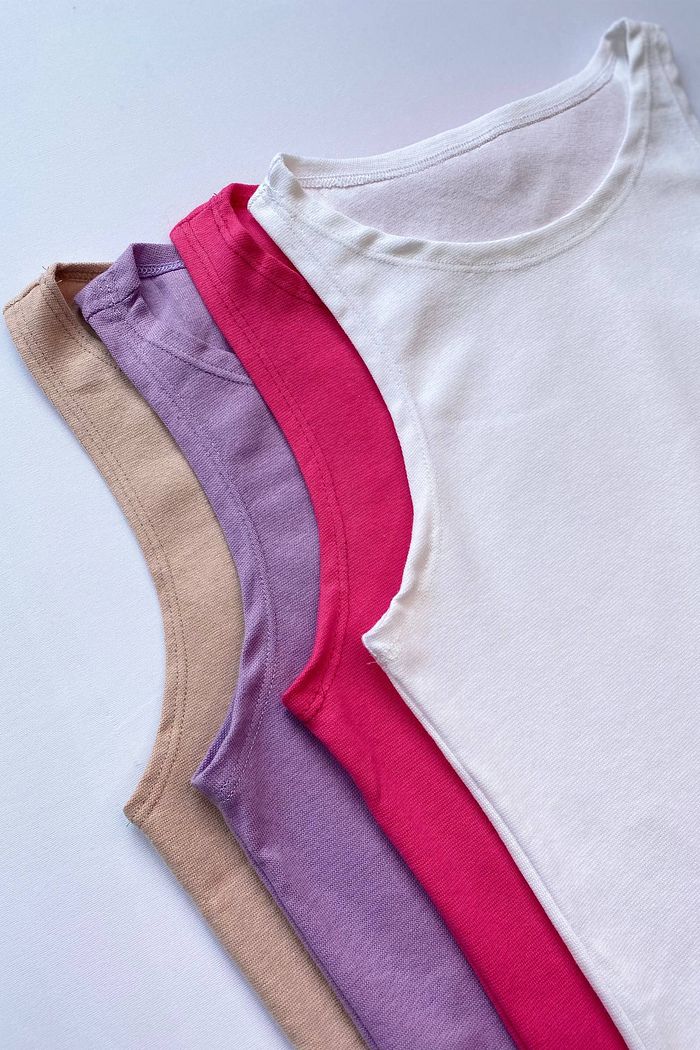 COMBO - 04 Regatas em Ribana com cores variadas!