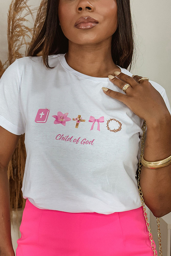 T-Shirt Child of God DTF - Branco