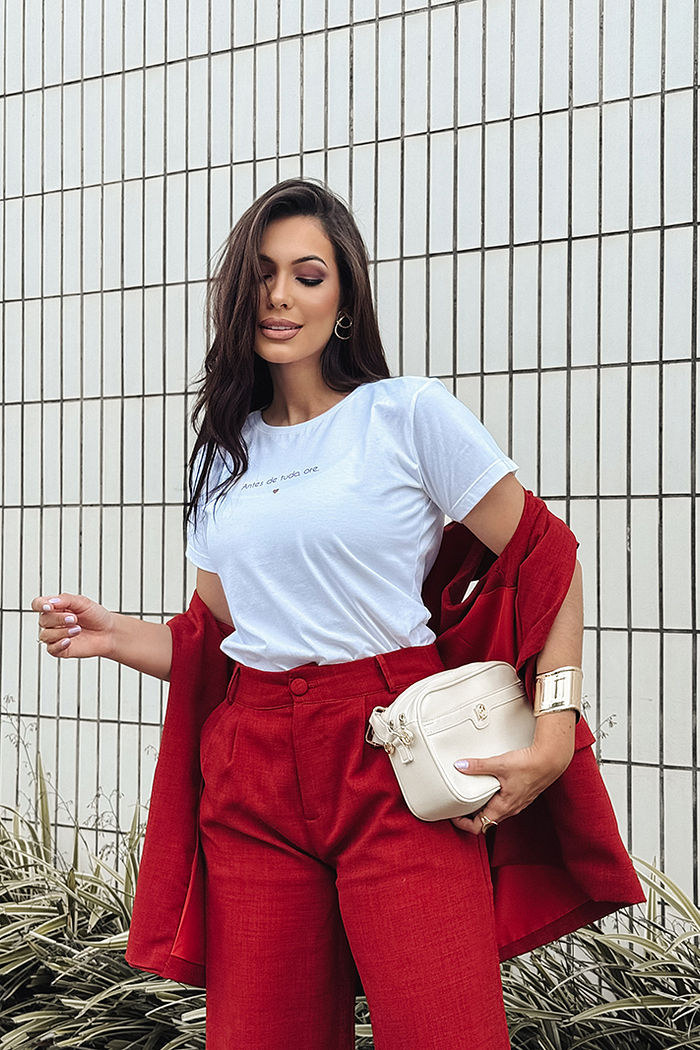 T-Shirt Antes de tudo ore AR - Neve