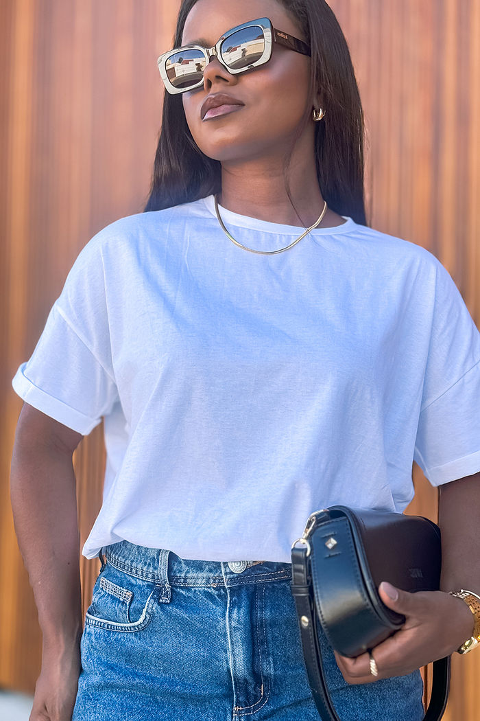 Oversized feminina Básica - Neve