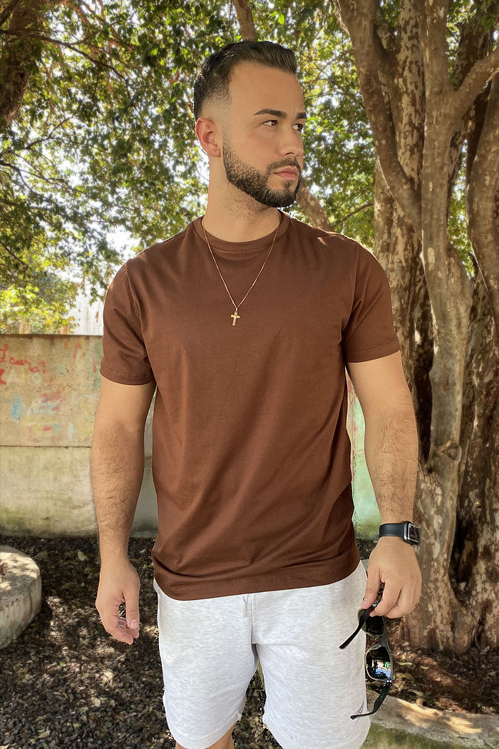 Max Tee Unissex Básica Café