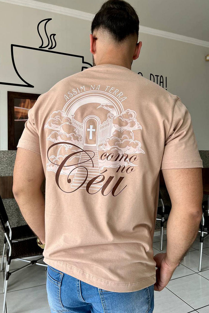 Max Tee Unissex Seja feita a tua vontade DTF - Chocoleite