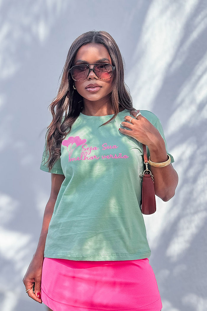 T-Shirt Seja sua melhor versão AR - Green