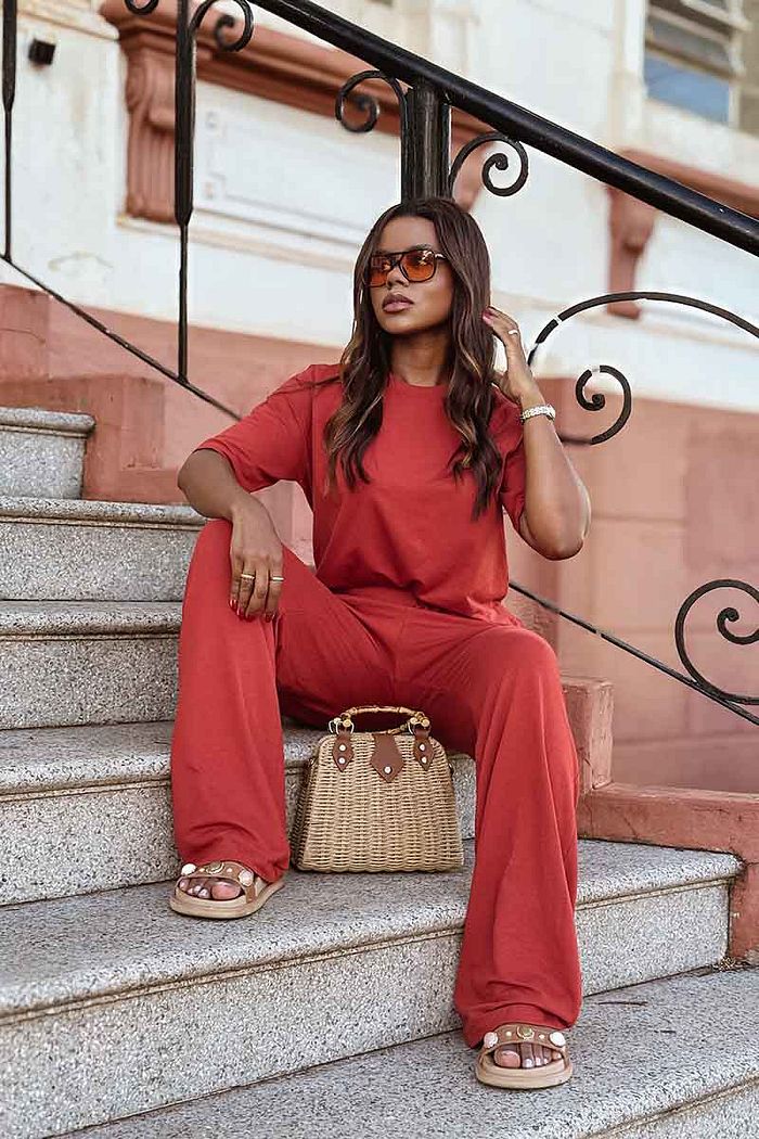 Blusa Bianca Moletinho - Terracota