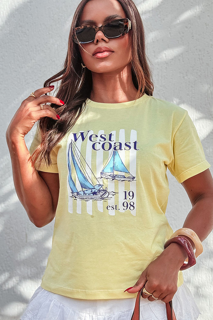 T-Shirt West Coast 1998 DTF - Manteiga