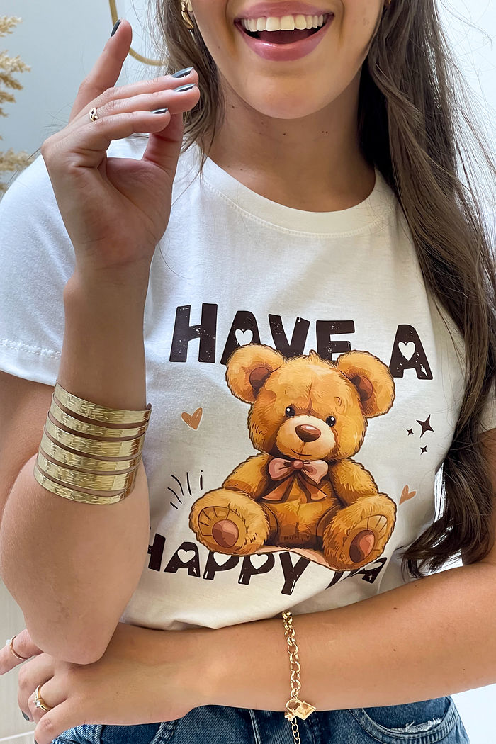 T-Shirt Have a happy day DTF - Neve